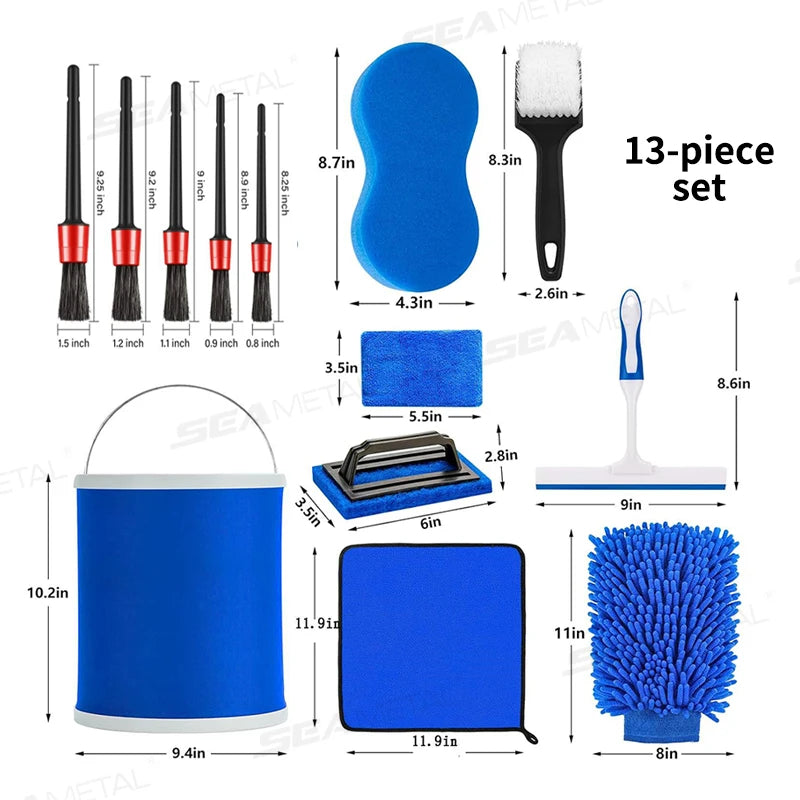 SEAMETAL 13Pc Car Washing Tool Kit