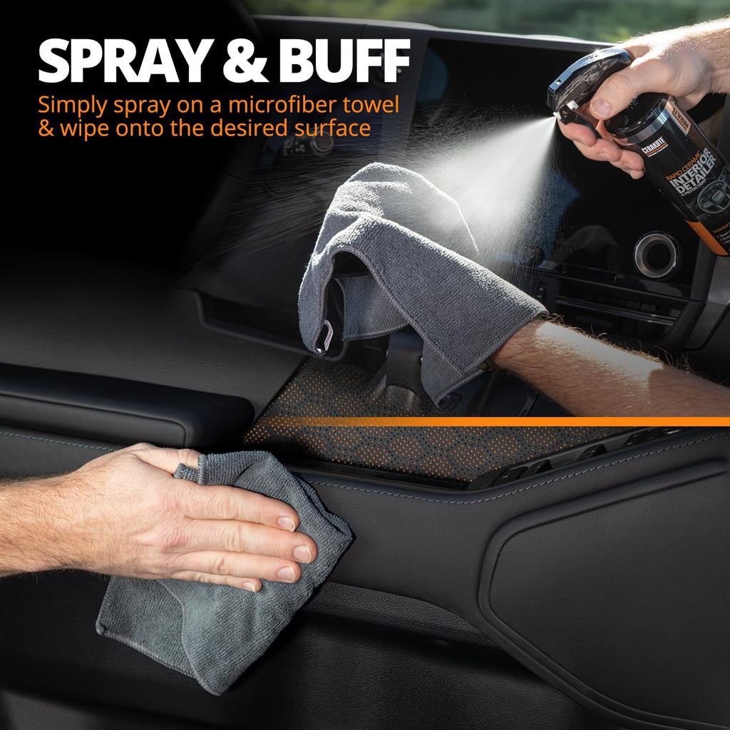 Rapid Ceramic Interior Detailer and Protectant (14 Fl Oz.) – Quick and Easy – Multi-Surface Safe – Dry to the Touch – Clean and Protect Your Car, Truck, or SUV
