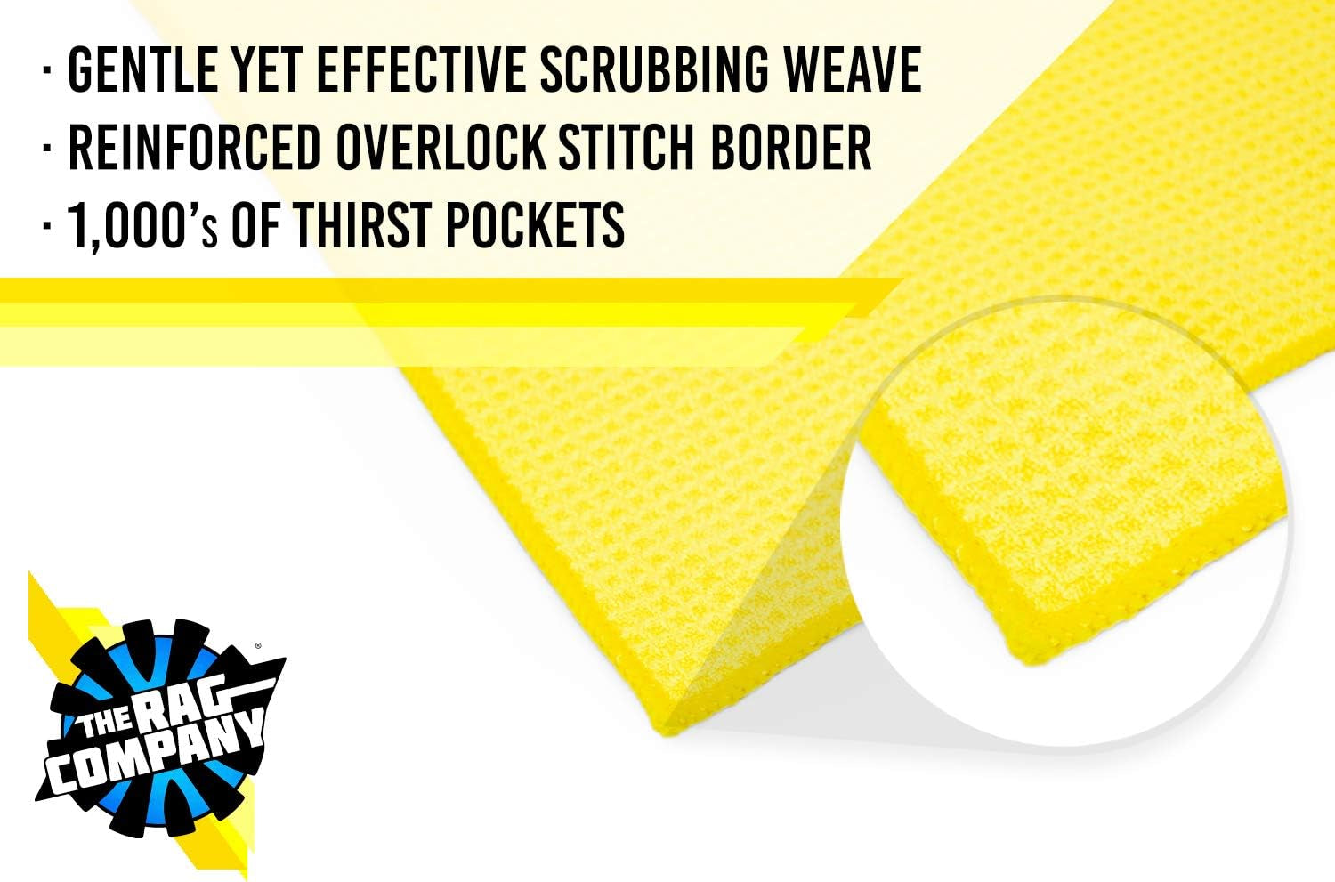 Waffle-Weave Glass & Drying Towel 16X16