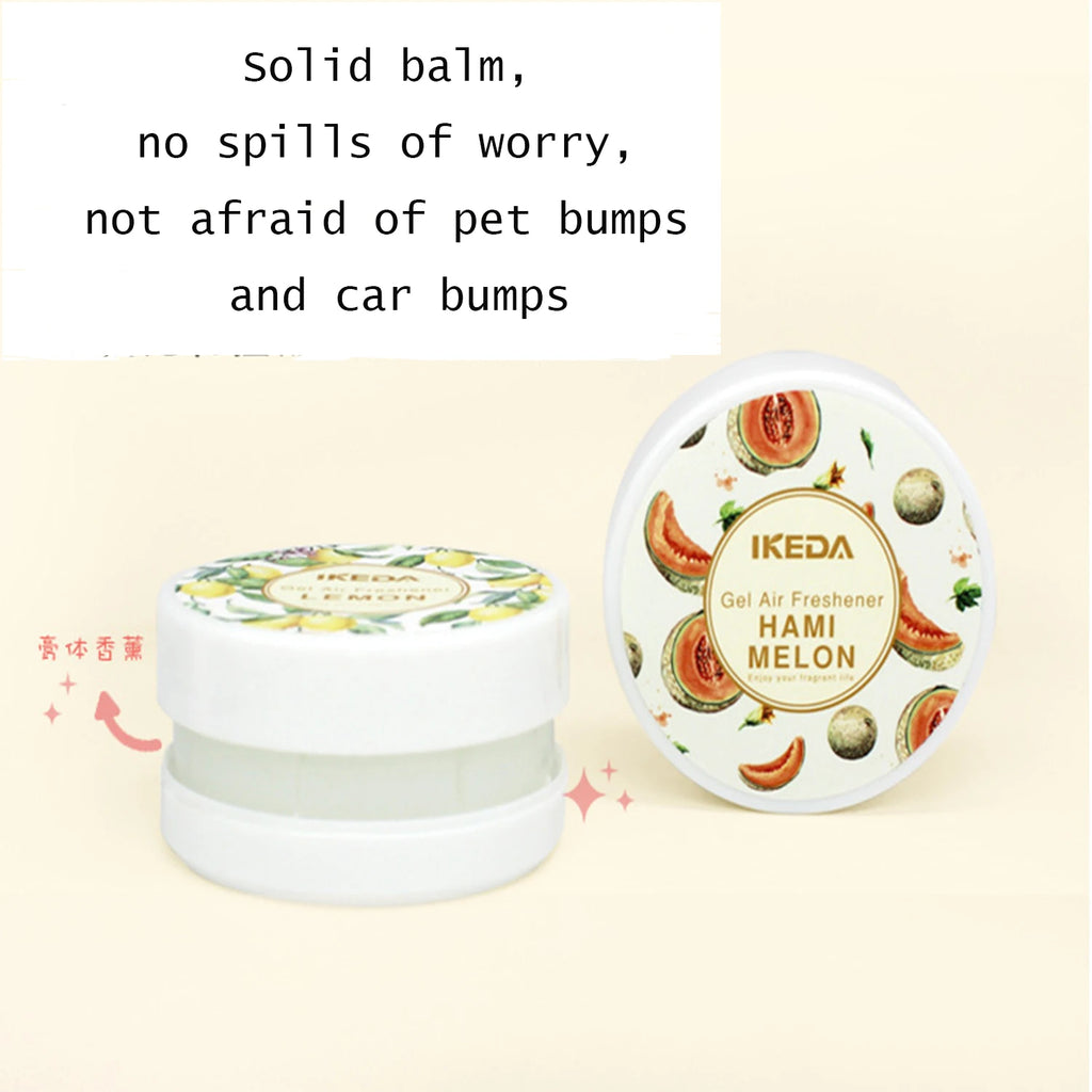 Solid gel air freshener – no-spill tin design