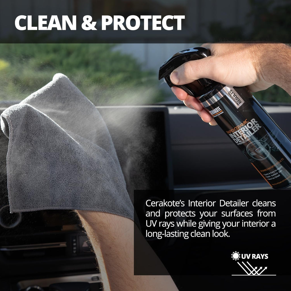 Rapid Ceramic Interior Detailer and Protectant (14 Fl Oz.) – Quick and Easy – Multi-Surface Safe – Dry to the Touch – Clean and Protect Your Car, Truck, or SUV