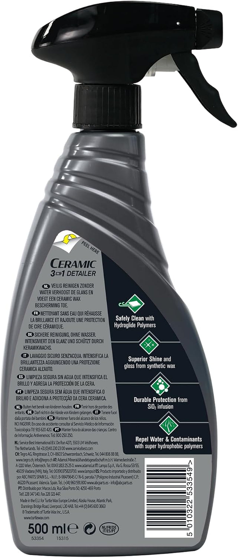 Ceramic 3-In-1 Waterless Detailer 500Ml