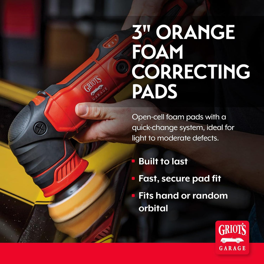 3 Inch Orange Foam Correcting Pad, Set of 3