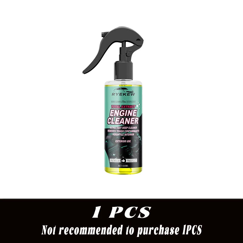 Car Engine Bay Cleaner Automobile Engine Oil Stain Remover Degreaser Waterless Wash Detailer Decontamination Deep Degreasing