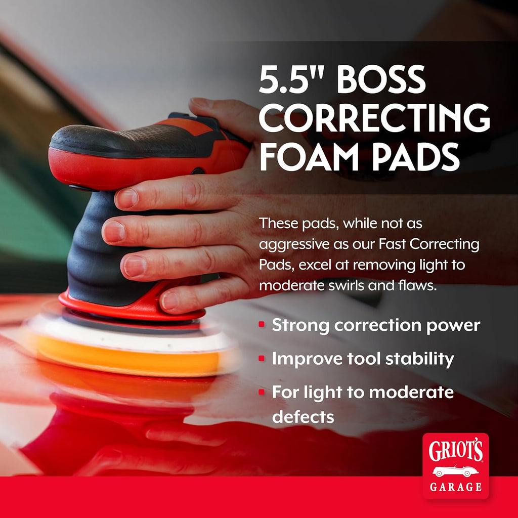 5.5 Inch BOSS Correcting Foam Pads, Pack of 2