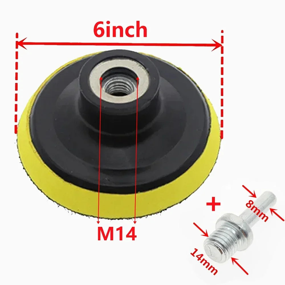 M10/M14 Hook-And-Loop Backing Pad / Polishing Backer Plate Set