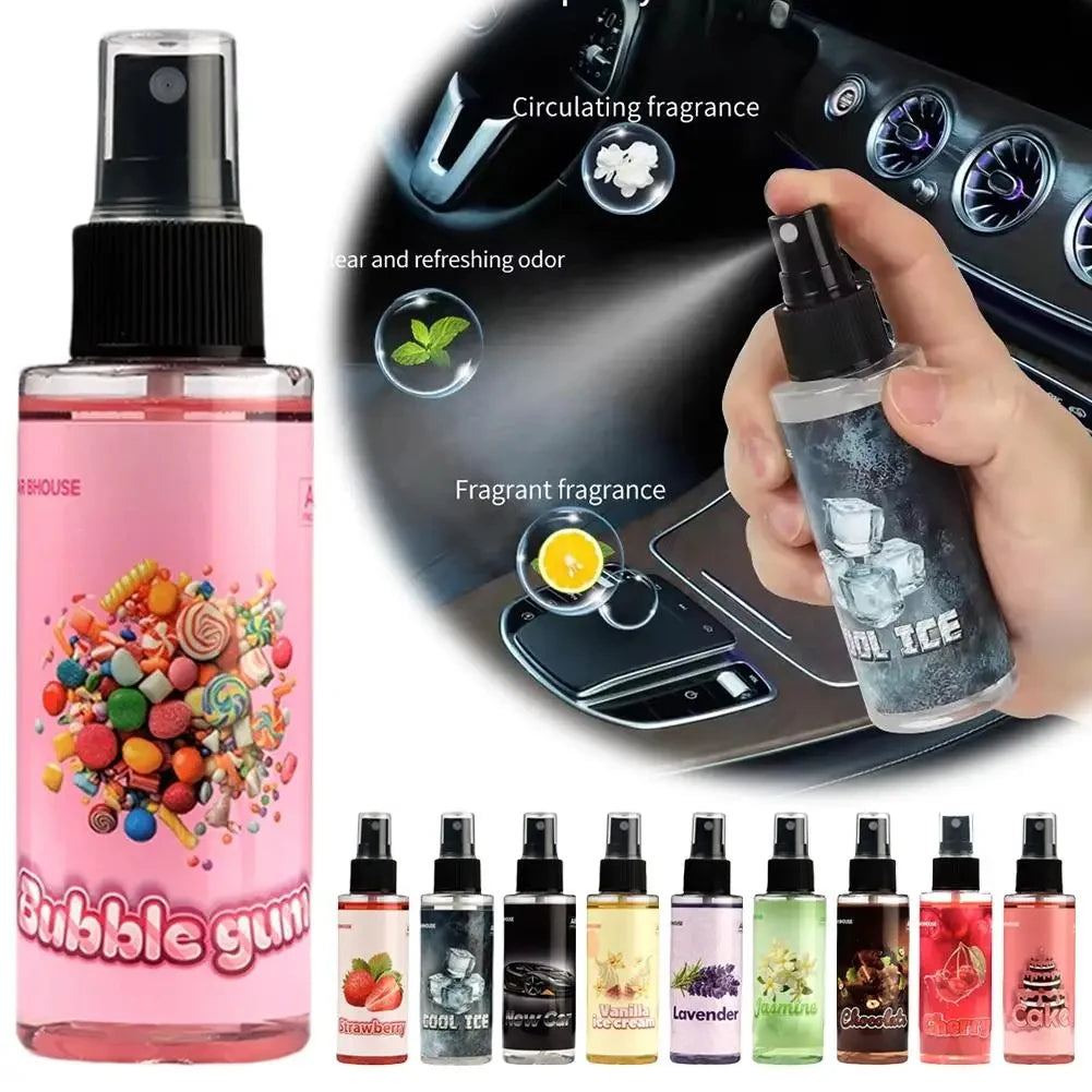 Bubble Gum pump spray with the full scent range
