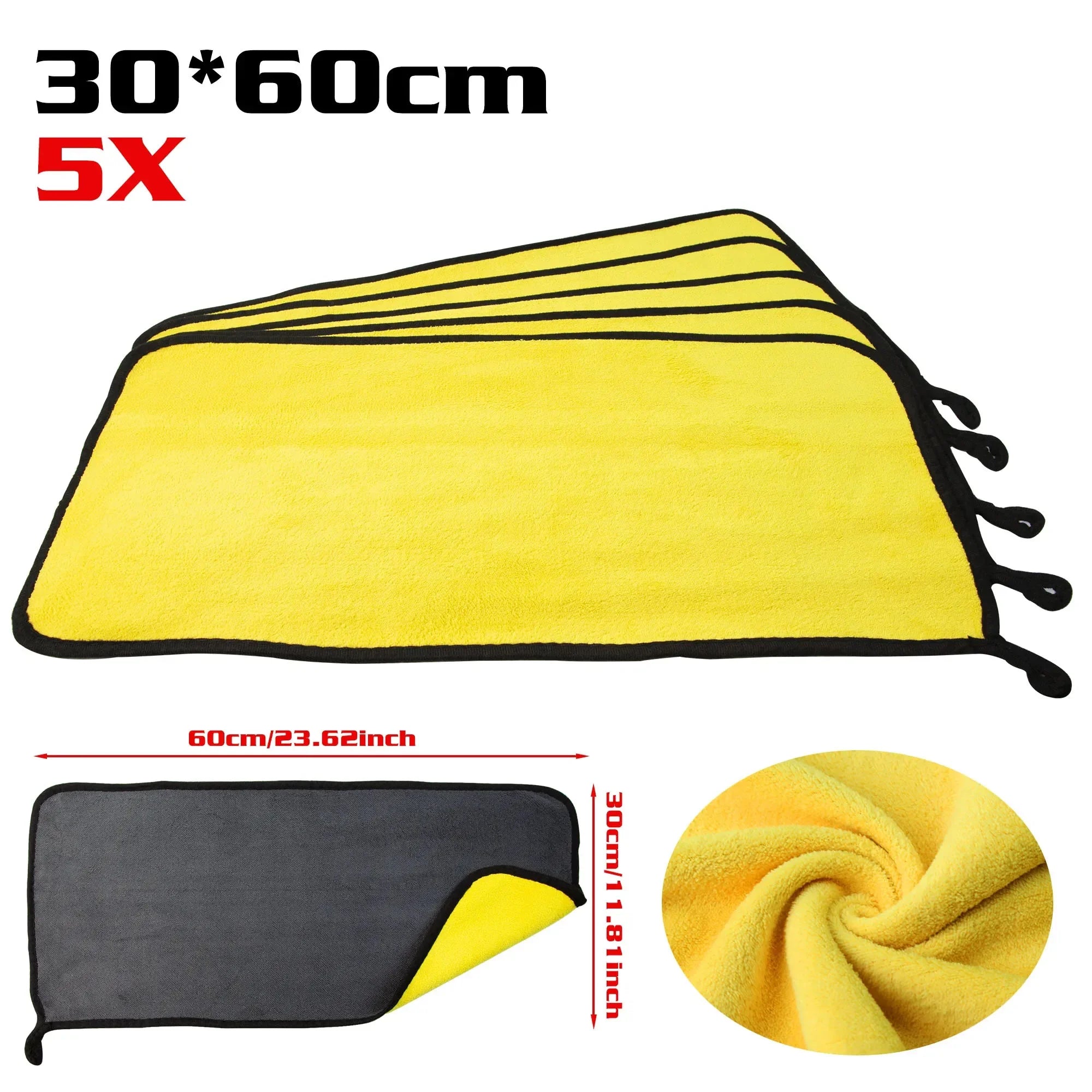 Double-Layer Microfiber Glass/Window Drying Cloth