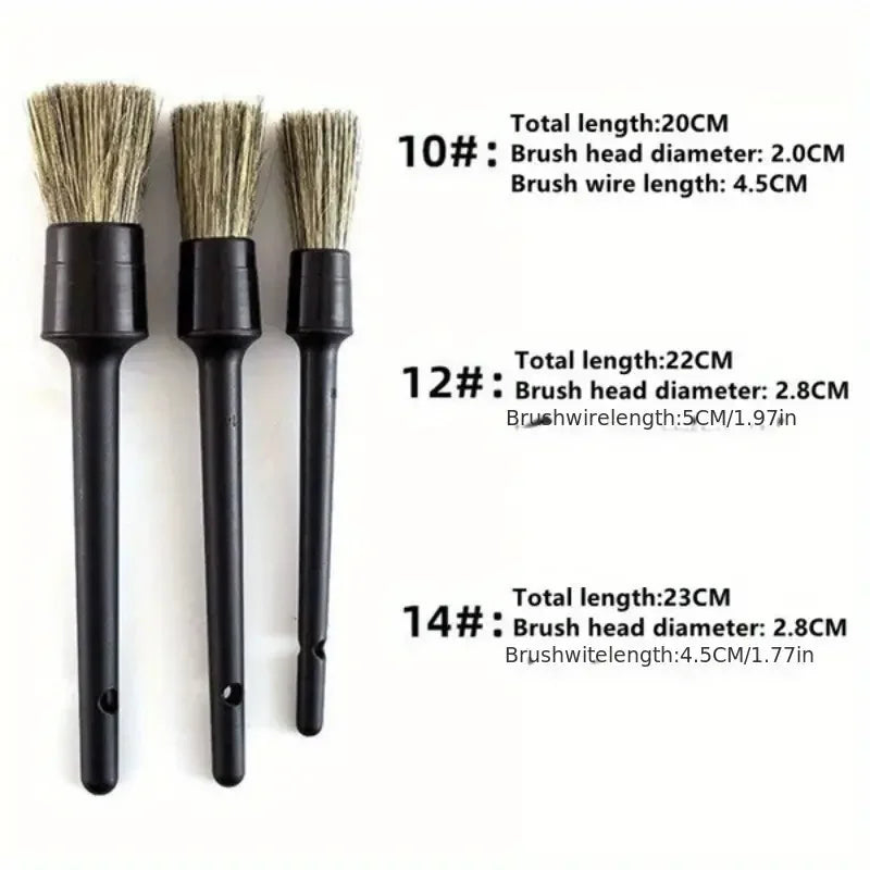 Boar Hair Bristle Detail Brush Set