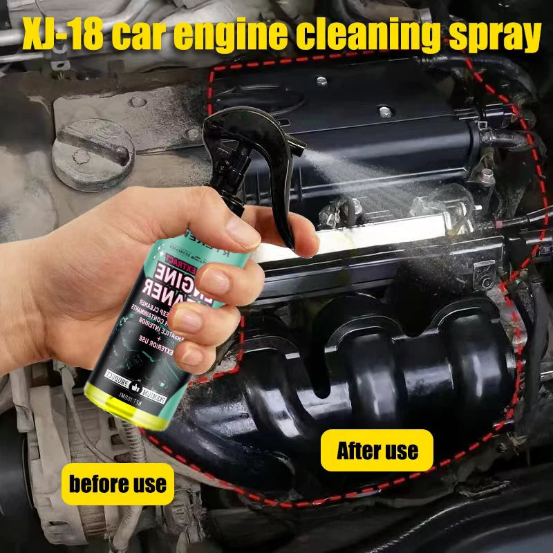 Car Engine Bay Cleaner Automobile Engine Oil Stain Remover Degreaser Waterless Wash Detailer Decontamination Deep Degreasing