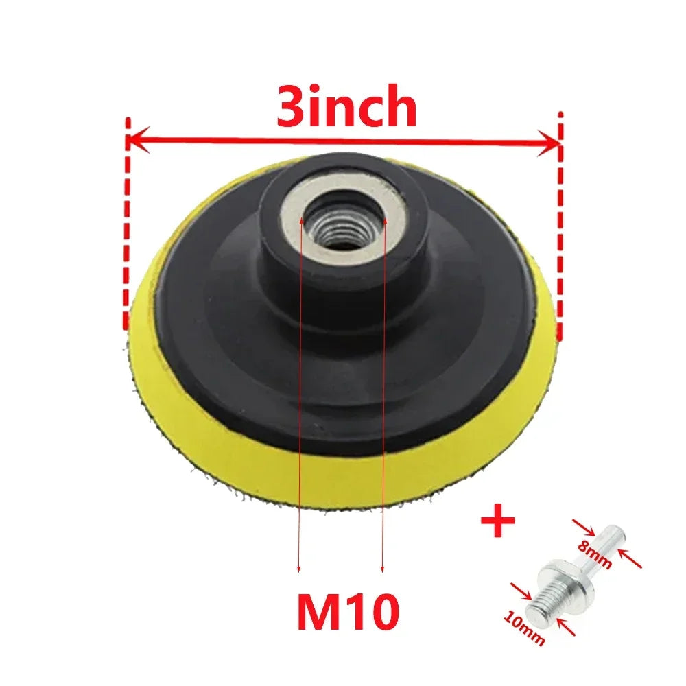 M10/M14 Hook-And-Loop Backing Pad / Polishing Backer Plate Set