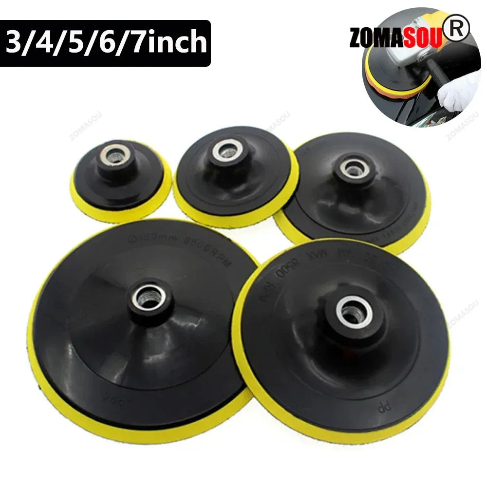 M10/M14 Hook-And-Loop Backing Pad / Polishing Backer Plate Set