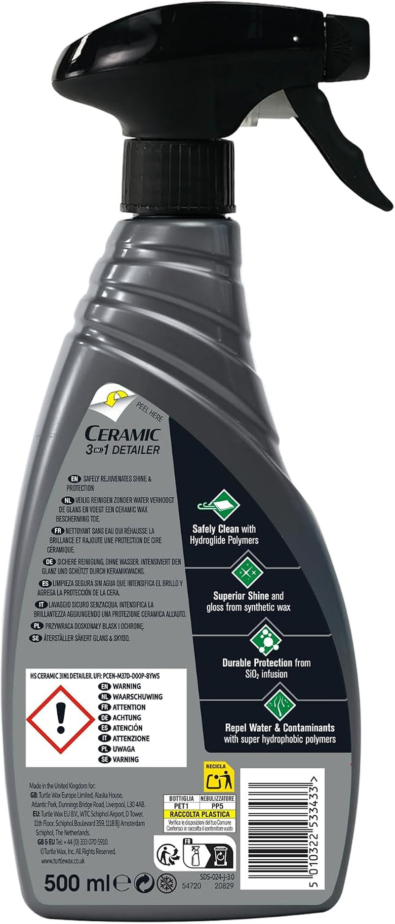 Ceramic 3-In-1 Waterless Detailer 500Ml