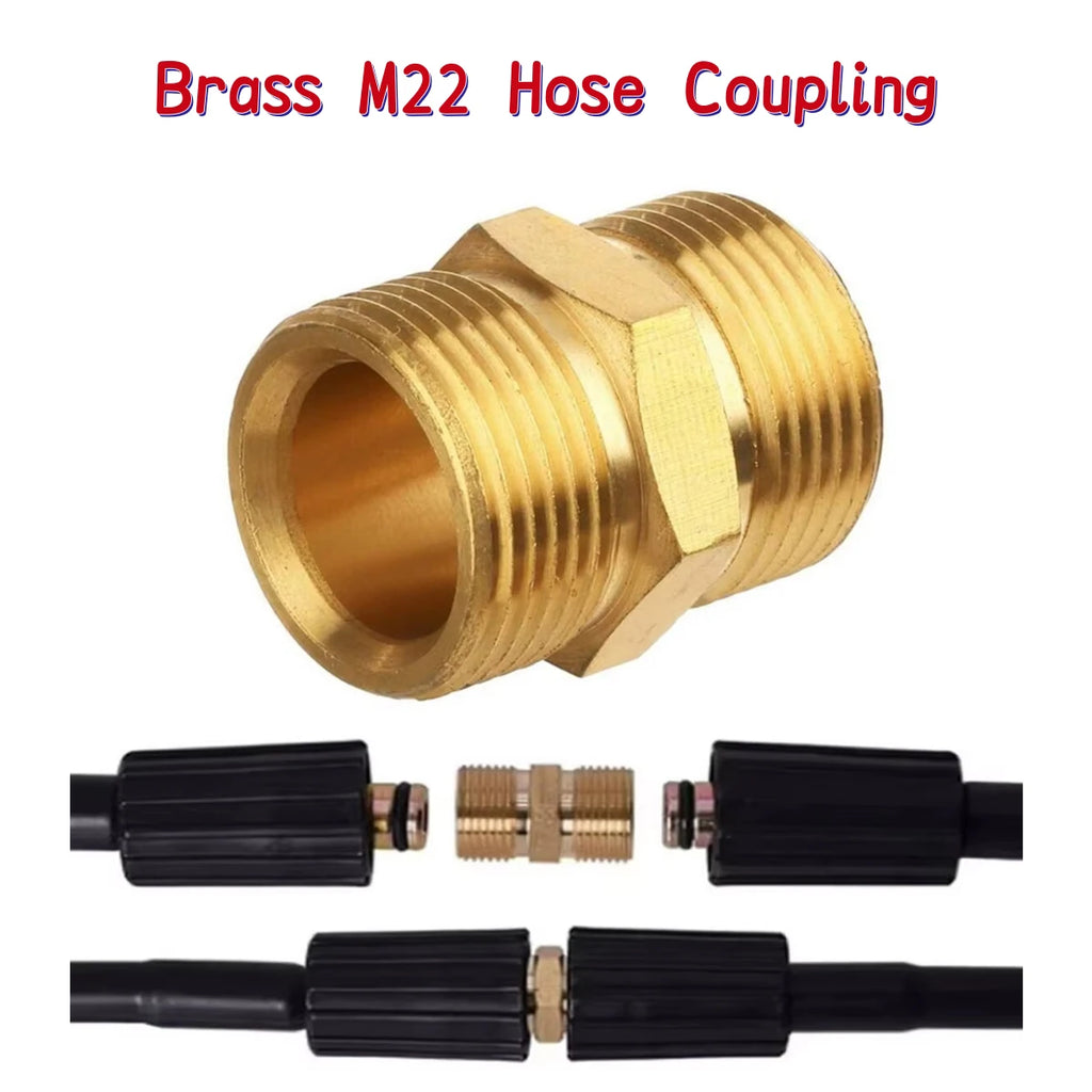 Brass Pressure Washer Hose Adapter M22