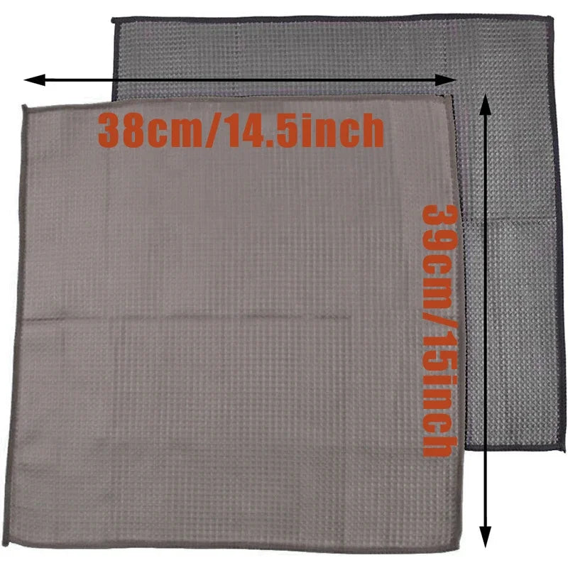 Waffle Weave Microfibre Drying Towel, 4-Pack