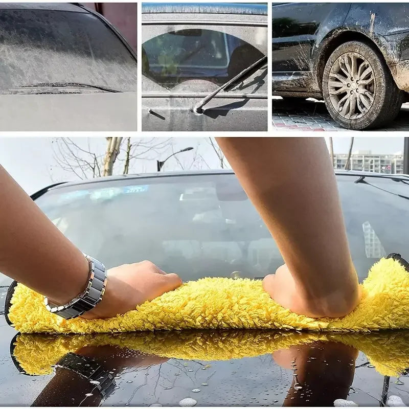 Double-Layer Microfiber Glass/Window Drying Cloth