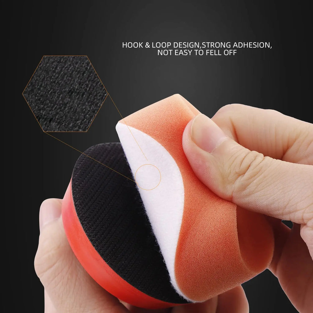 3-Inch Foam Polishing Pads, Black Ultra-Soft (25-Pack)