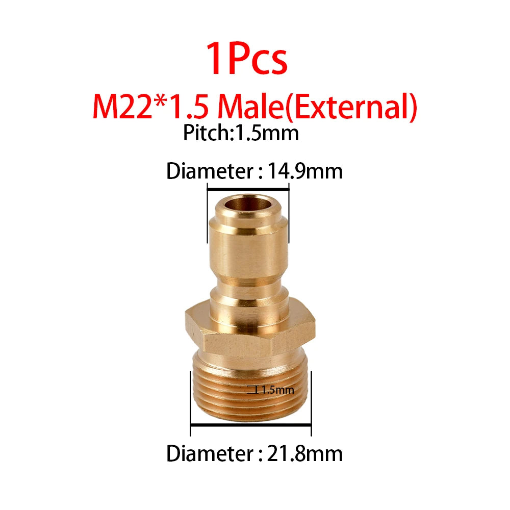 Pressure Washer M22 Adapter Quick Connector
