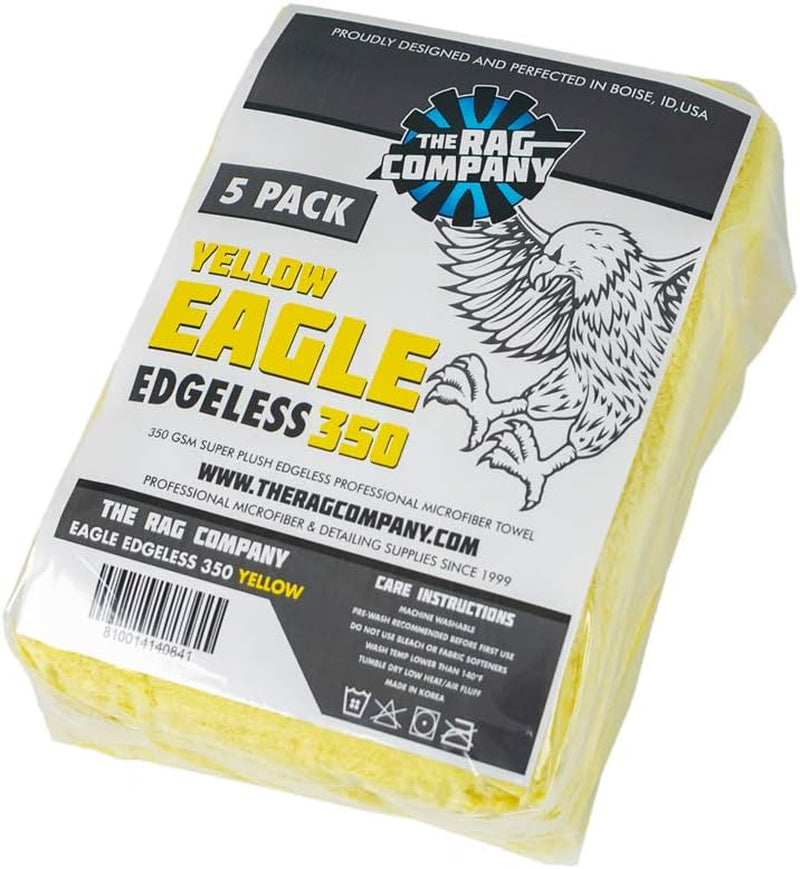 Eagle Edgeless Detailing Towel 16X16 Yellow