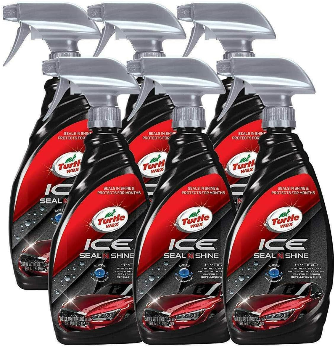ICE Seal N Shine Spray Wax 16Oz, 6-Pack