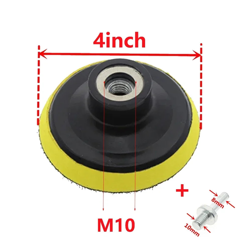 M10/M14 Hook-And-Loop Backing Pad / Polishing Backer Plate Set