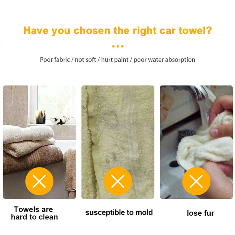 SEAMETAL Plush Detailing Towel 25x25cm