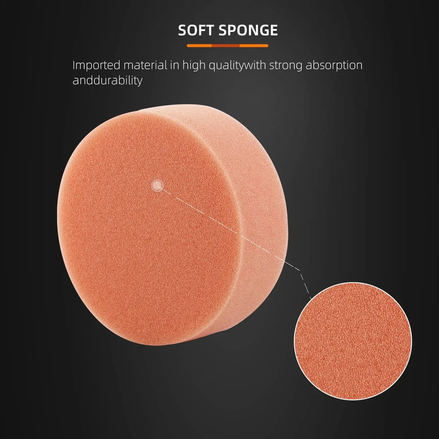 3-Inch Foam Polishing Pads, Black Ultra-Soft (25-Pack)