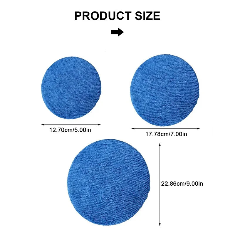 SEAMETAL 5Pc Microfiber Polishing Bonnet/Pad Cover Set