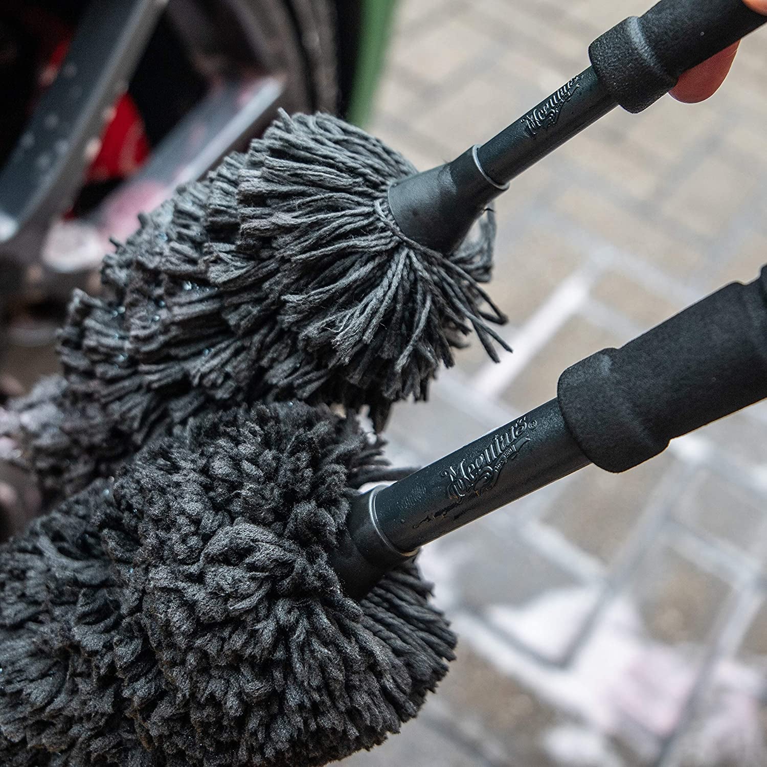 Meguiar'S X1901EU Supreme Microfibre Wheel Brush, Large, Completely Safe Wheel Cleaning