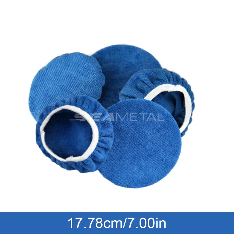 SEAMETAL 5Pc Microfiber Polishing Bonnet/Pad Cover Set
