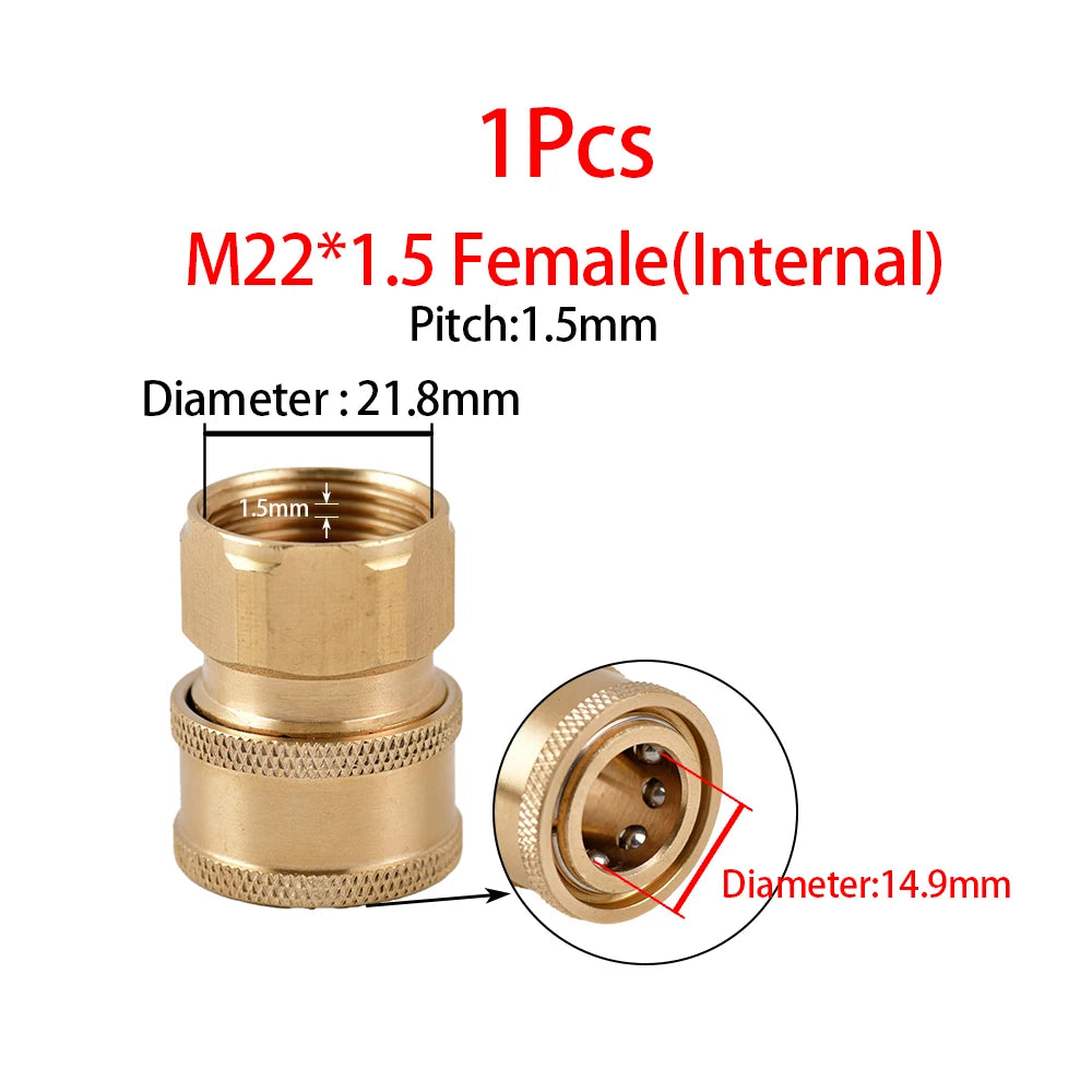 Pressure Washer M22 Adapter Quick Connector
