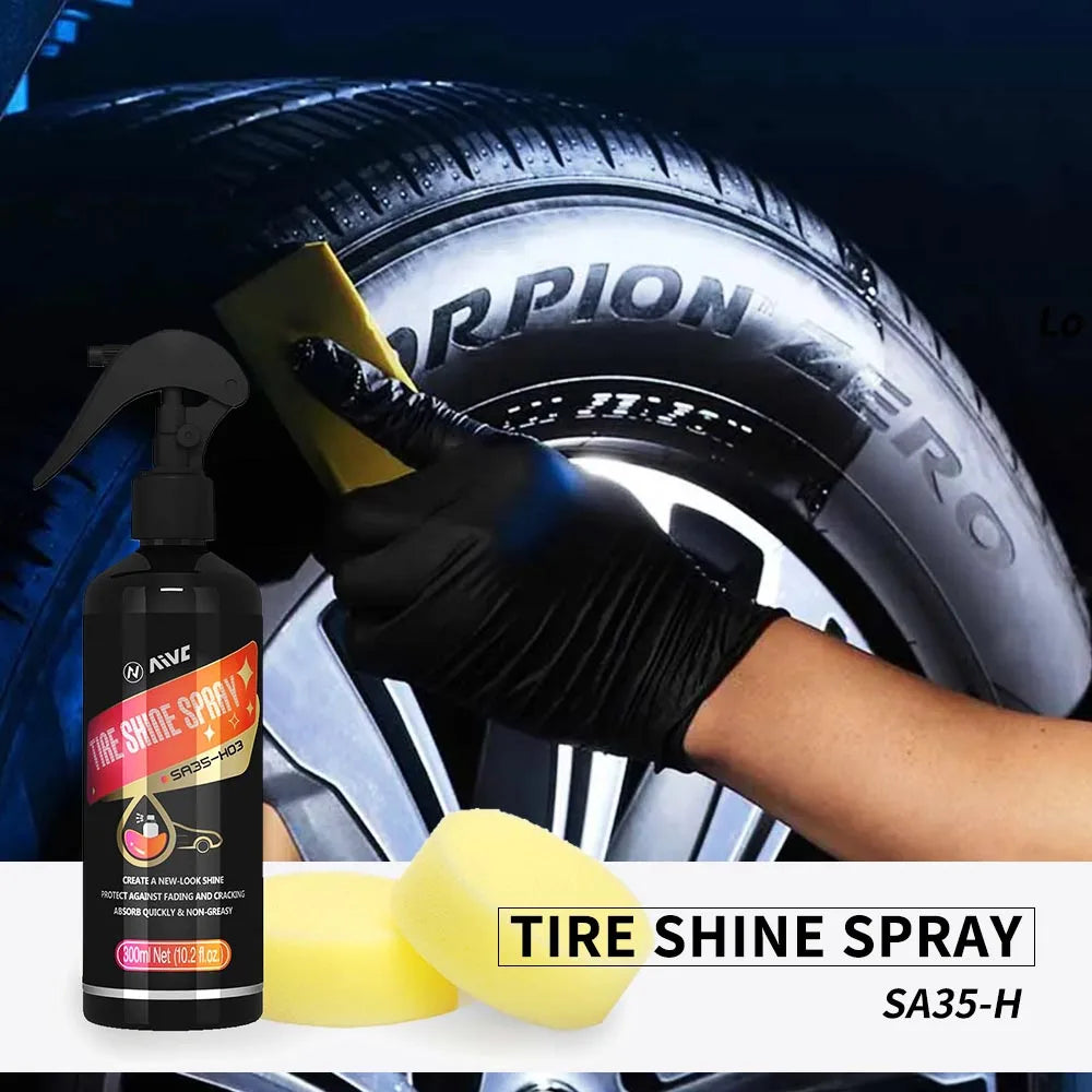 Tyre and trim gloss restorer with applicator pads