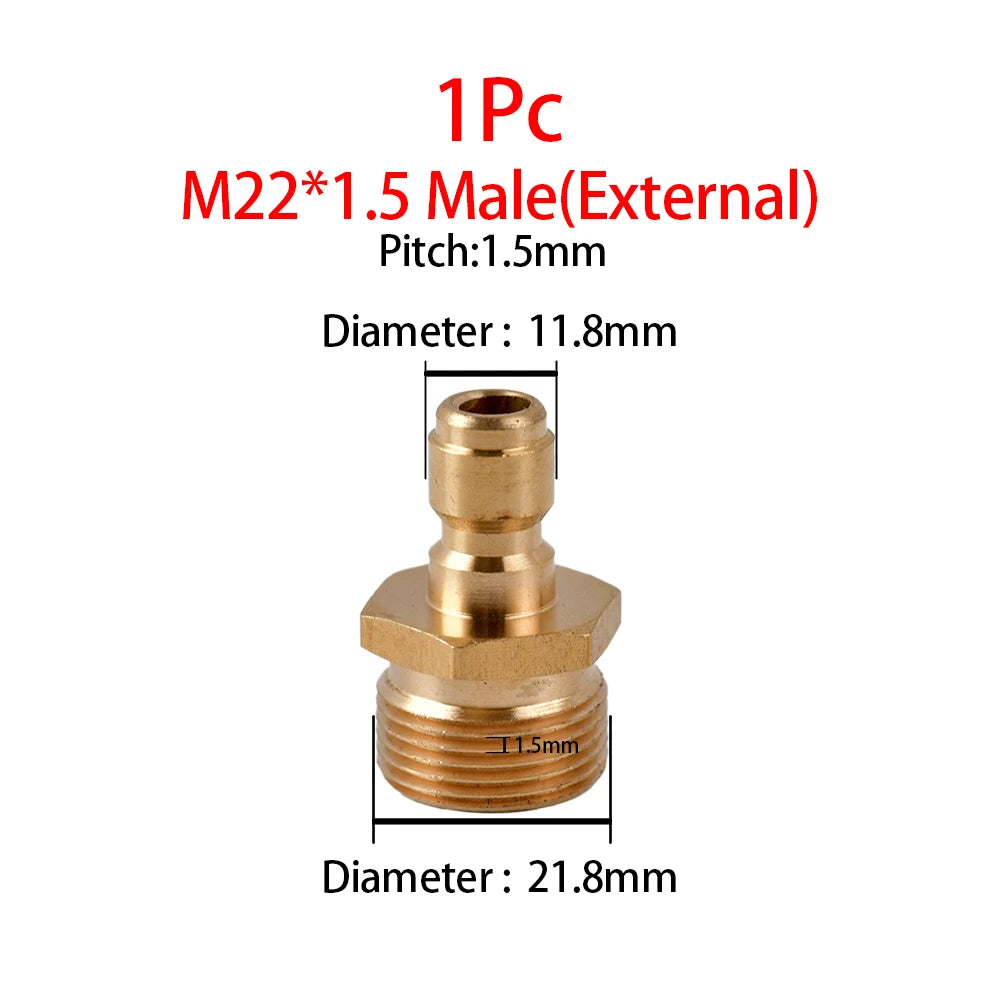 Pressure Washer M22 Adapter Quick Connector