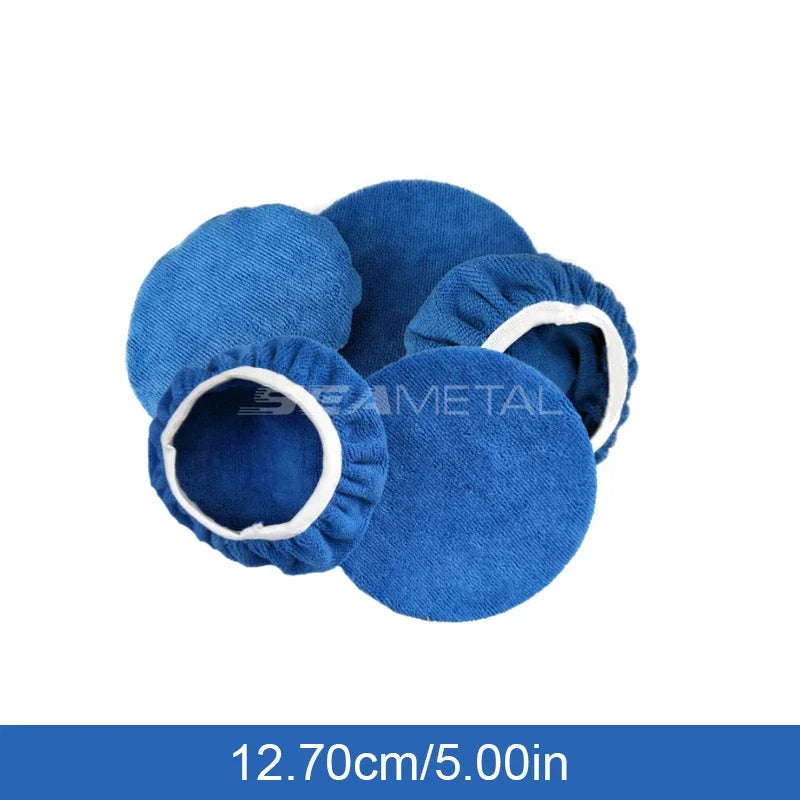 SEAMETAL 5Pc Microfiber Polishing Bonnet/Pad Cover Set