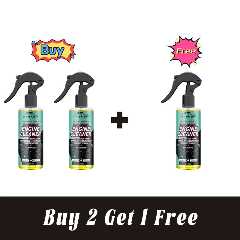 Car Engine Bay Cleaner Automobile Engine Oil Stain Remover Degreaser Waterless Wash Detailer Decontamination Deep Degreasing