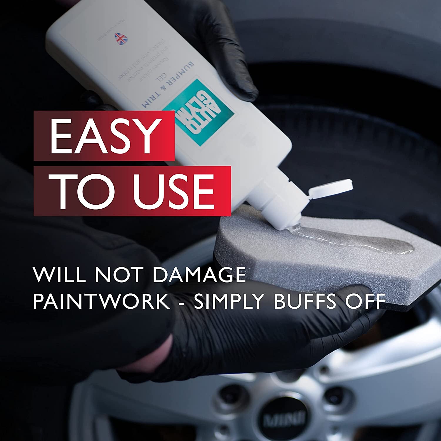 Bumper & Trim Gel, 500Ml - Car Trim Restorer Revives Colour and Protects Exterior Car Bodywork