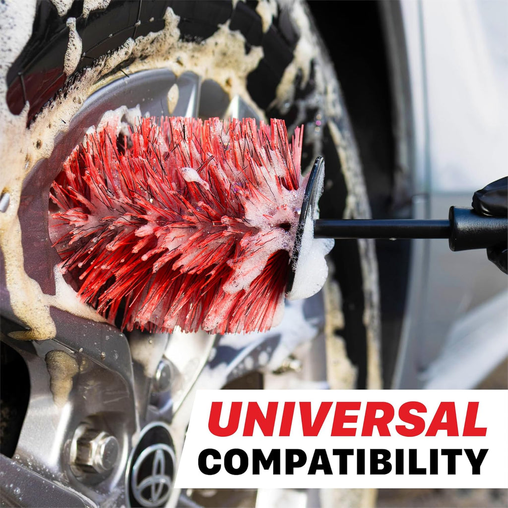 Shinemaster Long-Reach Wheel Brush 45Cm