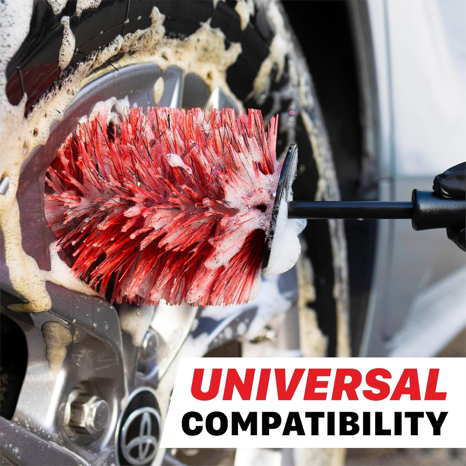 Shinemaster Long-Reach Wheel Brush 45Cm