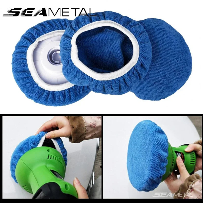 SEAMETAL 5Pc Microfiber Polishing Bonnet/Pad Cover Set