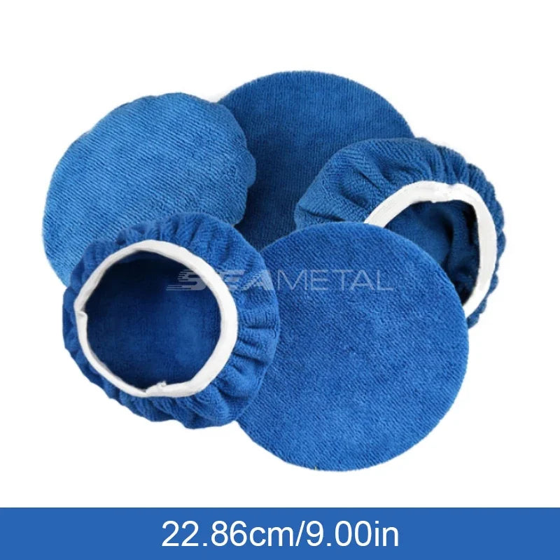 SEAMETAL 5Pc Microfiber Polishing Bonnet/Pad Cover Set