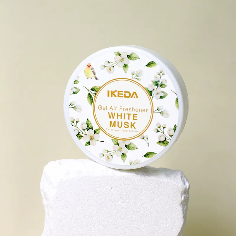 White Musk gel air freshener tin