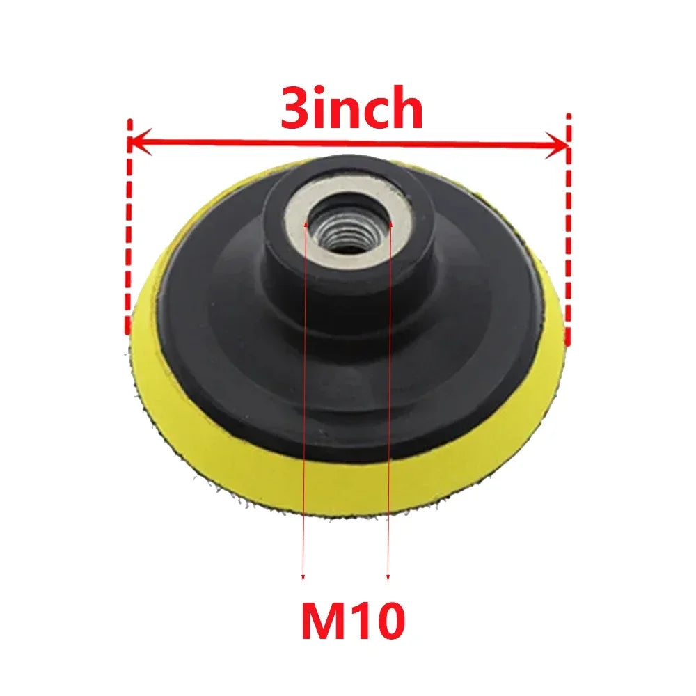 M10/M14 Hook-And-Loop Backing Pad / Polishing Backer Plate Set