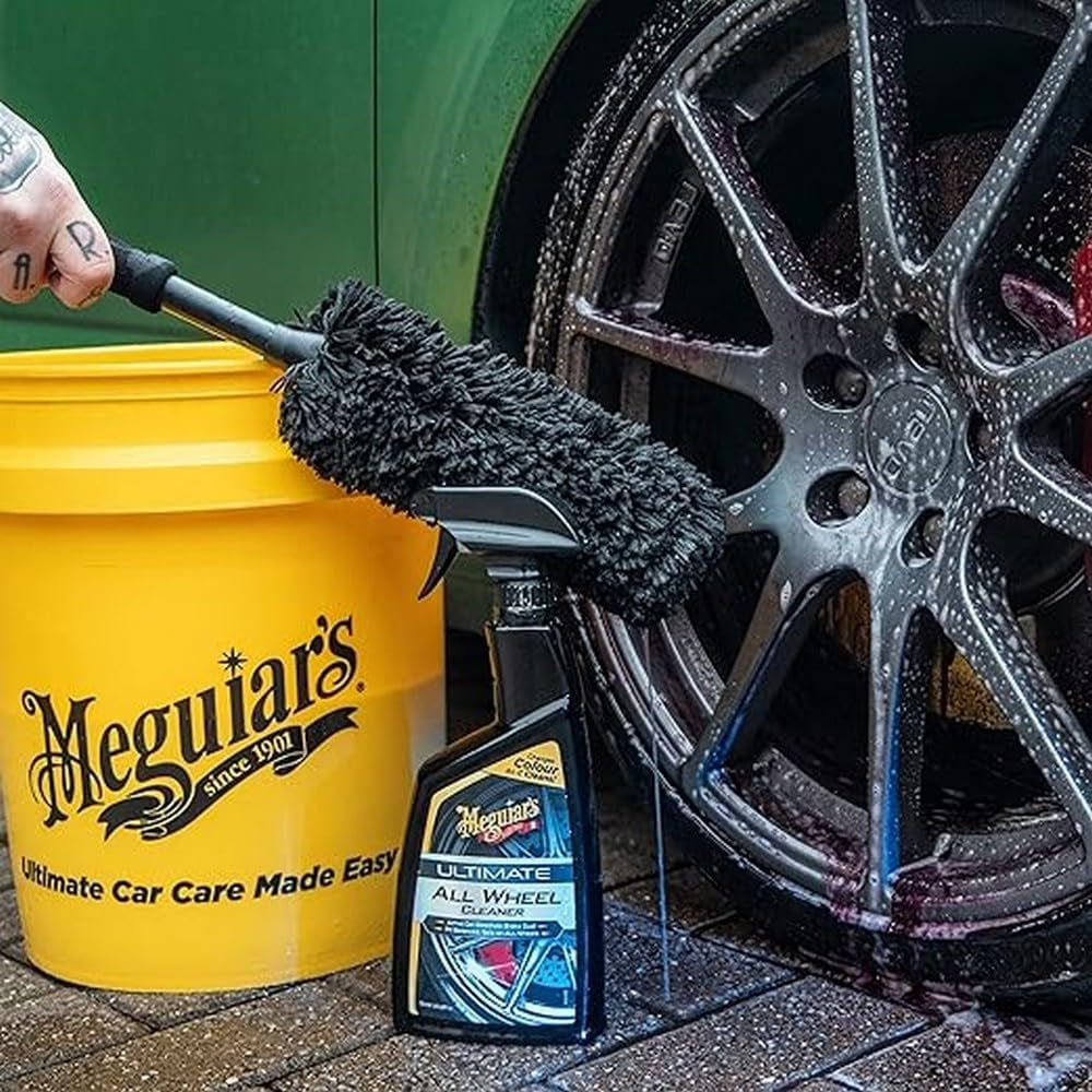 Meguiar'S X1901EU Supreme Microfibre Wheel Brush, Large, Completely Safe Wheel Cleaning