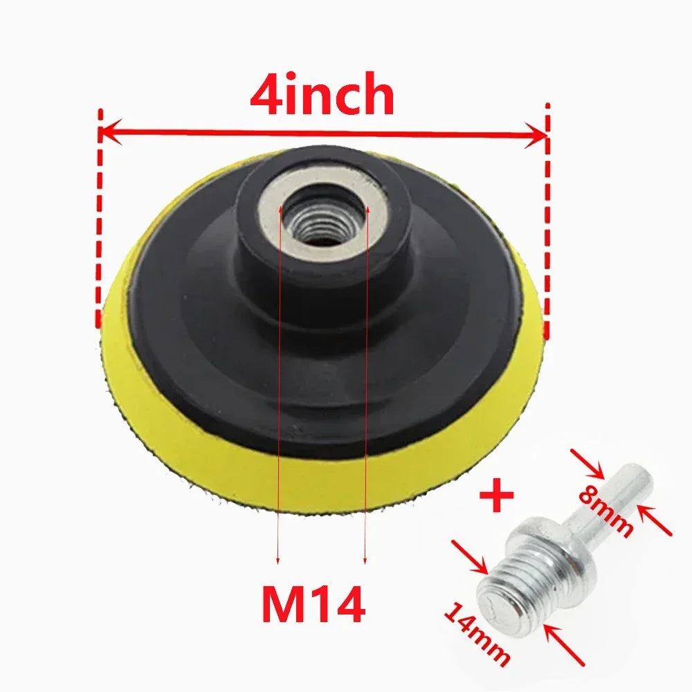 M10/M14 Hook-And-Loop Backing Pad / Polishing Backer Plate Set