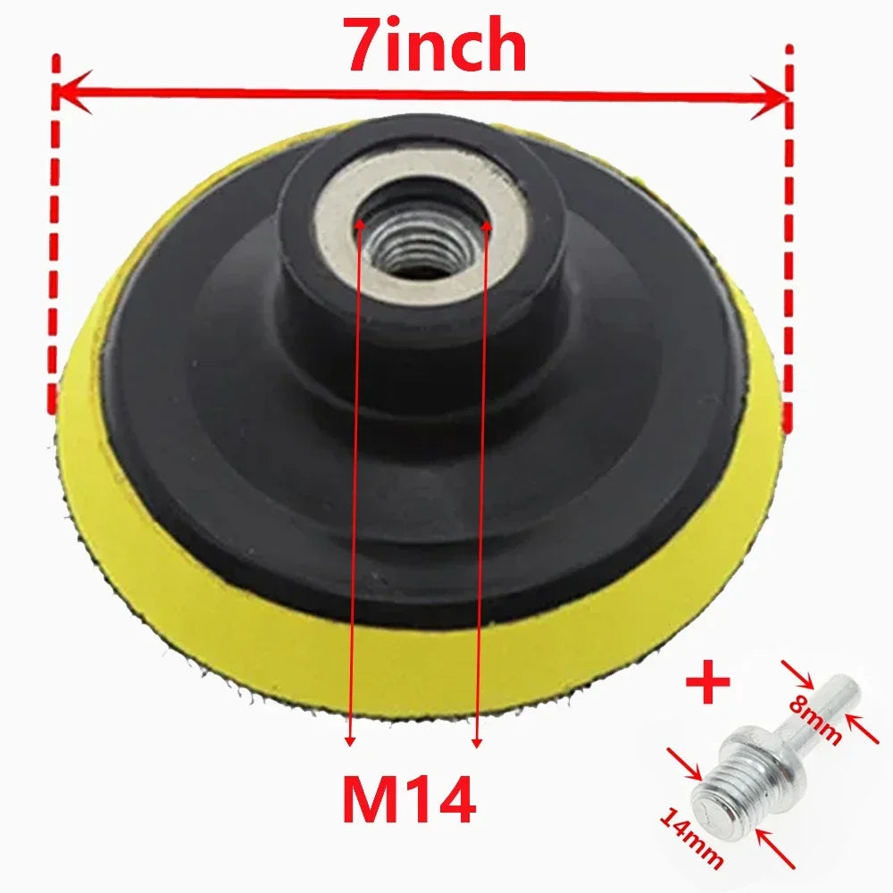 M10/M14 Hook-And-Loop Backing Pad / Polishing Backer Plate Set