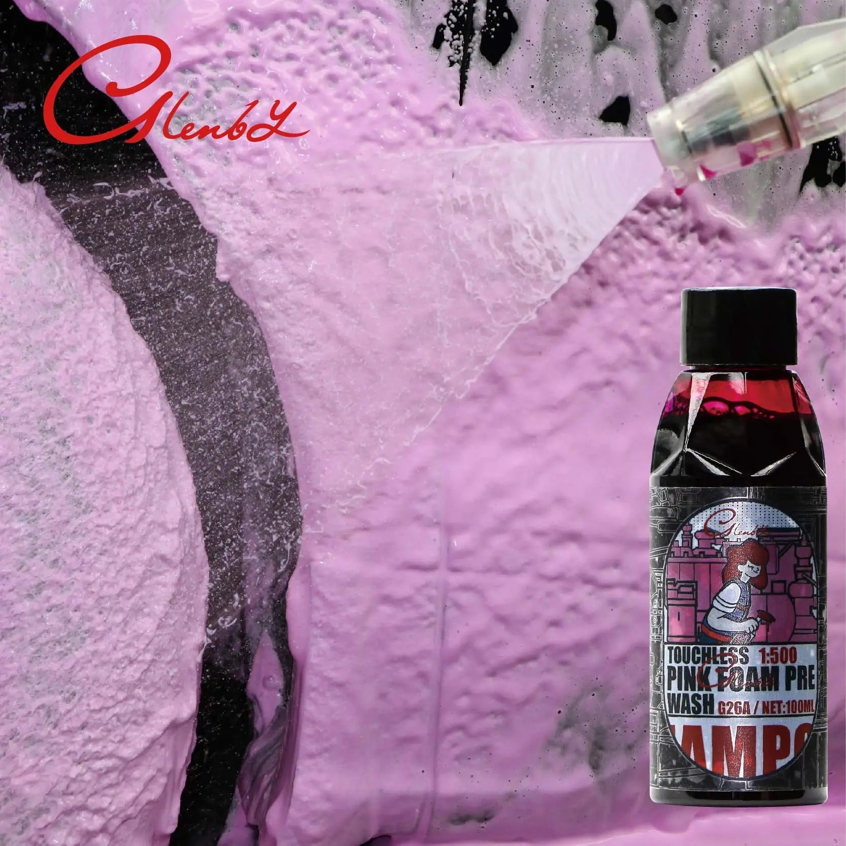 Touchless Pink Foam Pre-Wash – 100ml