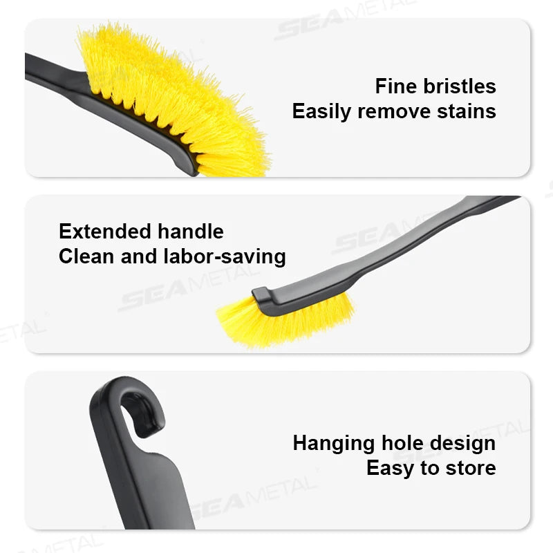 SEAMETAL Car Tire Wheel Rim Cleaning Brush