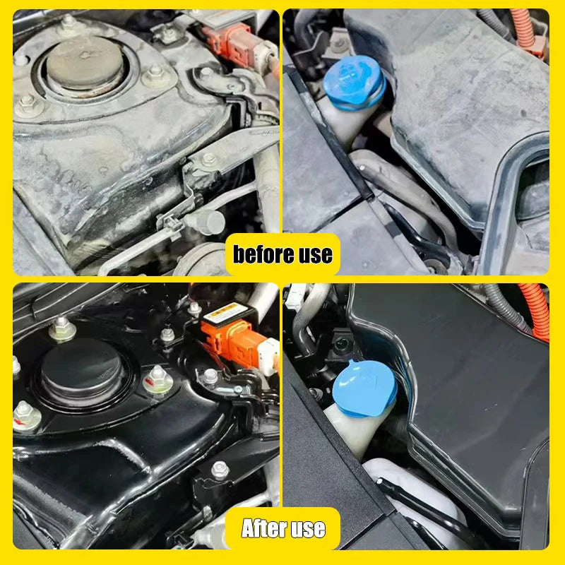 Car Engine Bay Cleaner Automobile Engine Oil Stain Remover Degreaser Waterless Wash Detailer Decontamination Deep Degreasing