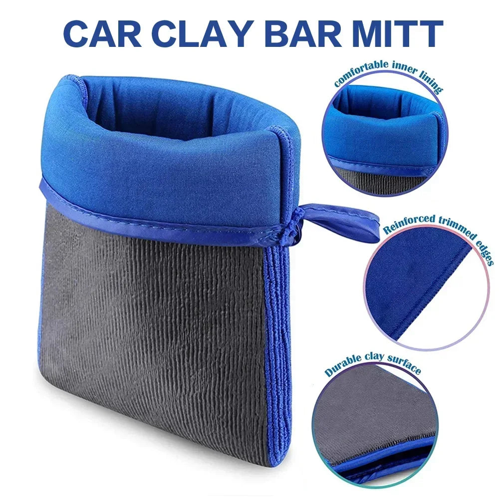 Car Wash Magic Clay Bar Mitt - Auto Care Cleaning Towel Pad