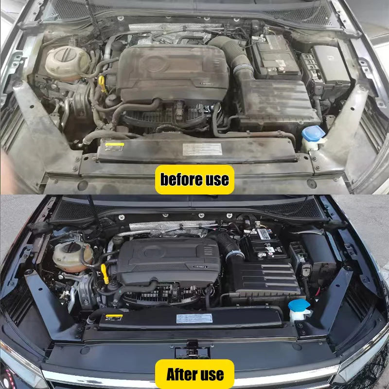 Car Engine Bay Cleaner Automobile Engine Oil Stain Remover Degreaser Waterless Wash Detailer Decontamination Deep Degreasing